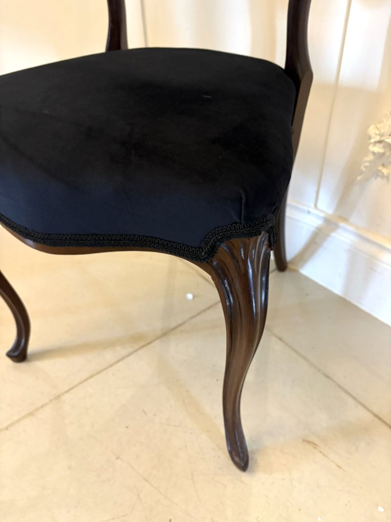 Superb Quality Set of Ten Antique Victorian Rosewood Dining Chairs - Image 4